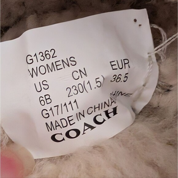 Coach Roccasin Shearling Boot size 6B metallic pearl fringe studded Moccasin - Picture 2 of 12